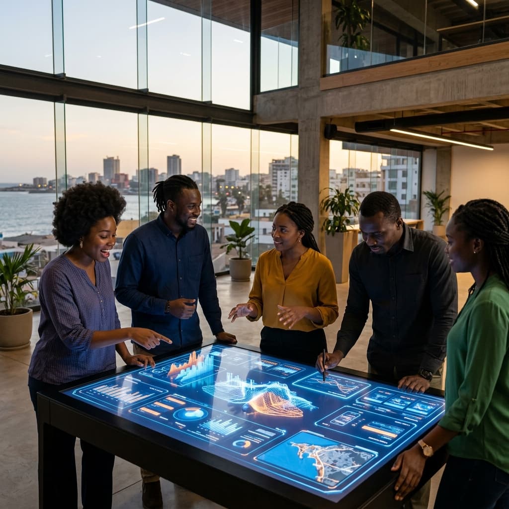 Jeunes professionnels sénégalais innovant dans la tech